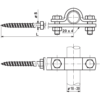 Uchwyt franklina fi18-20 gwint 100mm