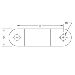 Aluminiowy zacisk do bednarki 25x3 - obrazek 2